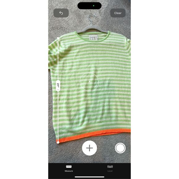 Jumper 1234 Cashmere Crew Neck Apple stripe, $235 Sz 8 C234 - Picture 6 of 8